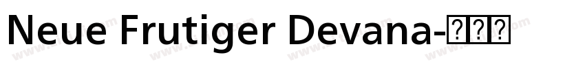 Neue Frutiger Devana字体转换